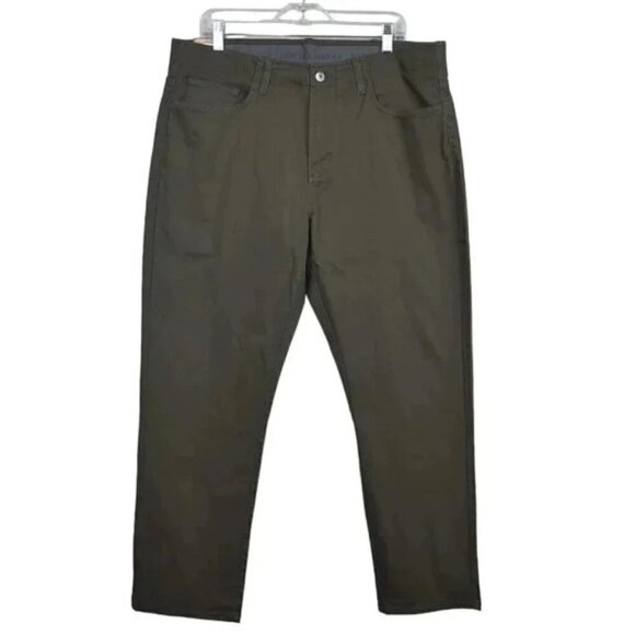 NWT Denver Hayes Athletic Stretch Chino Olive Green Size 36x30 - Picture 3 of 10